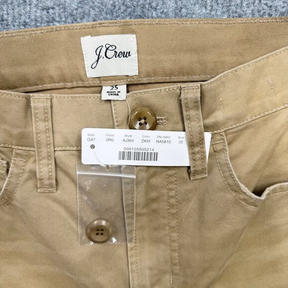 J.Crew Womens Patchwork Vintage Straight Chino Pants Size 25 NEW - Picture 6 of 14